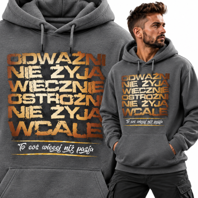 BLUZA Z KAPTUREM SPORTY WALKI ODWAŻNI